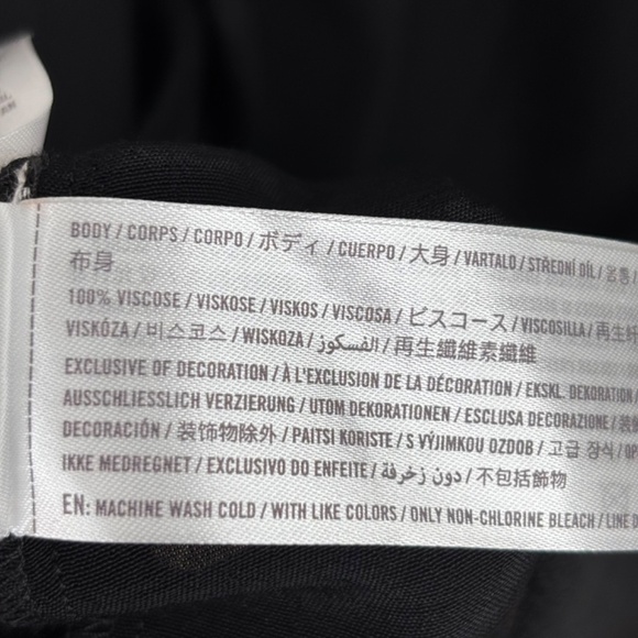 NWT Abercrombie Cinch Sleeve Cut Out Midi Dress L Black LBD Wedding Holiday Chic - Picture 9 of 15